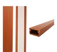 EDM 66092 Mini canal adhésif, bois foncé, 2 m x 19 x 11 mm