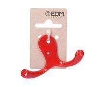 EDM 85028 Porte-manteau double en aluminium Rouge