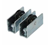 Edm 85469 Palier de porte 2 unités Argent Argent One Size