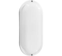 EDM Applique murale de Mur 32448 White Plastic F 18 W 120 W 1820 LM Sensor de Motion Sensor de light Oval (4000 K)