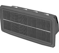 Edm Applique murale solaire Led 3000k 8w noir noir One Size