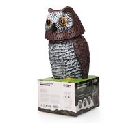 Edm Búho avec tête tournante pour effrayer les oiseaux, 20 x 38 x 16 cm, Multicolore