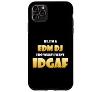 EDM DJ IDGAF Funny Dance Music Festival Costume EDM Rave DJs Coque pour iPhone 11 Pro Max
