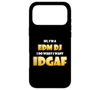 EDM DJ IDGAF Funny Dance Music Festival Costume EDM Rave DJs Coque pour iPhone 17 Pro Max