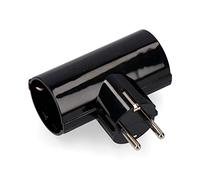 EDM Fiche double E40058 – bakélite T/Tl 16 A 250 V – Noir (blister)