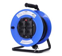 Edm Enrouleur De Câble 4 Plugs 25 M 3000w