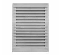 EDM Grille d'aération 87734 Gris 13,5 x 20,5 cm Moustiquaire