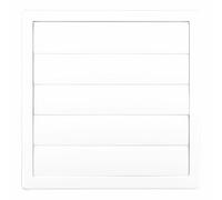 EDM Grille d'aération 87736 Blanc 17 x 17 cm