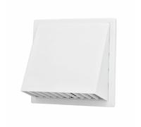 EDM Grille d'aération 87753 Blanc 17 x 17 cm