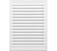 EDM Grille de ventilation de 87733 White 13,7 x 20,7 cm Moustiquaire
