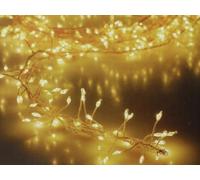 EDM Koopman International b.v. Guirlande lumineuse en grappe, 100 LED, guirlande de Noël, lumières d'hiver, blanc