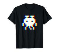 EDM Music Trippy des années 80 Pixel Alien Vaporwave Techno Rave Party T-Shirt