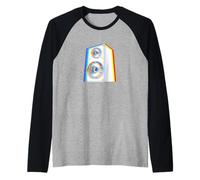 EDM Music Trippy Haut-parleur rétro Vaporwave Techno Rave Party Manche Raglan