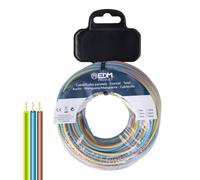 EDM Product Câble parallèle EDM 28737 Bleu Marron 25 m Bobine h07z1-k - Marque EAN : 8425998287370