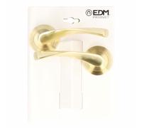 EDM Product Jeu de poignées EDM 86031 707 Aluminium Ø 6,5 x 12 cm Laiton doré - Marque EAN : 8425998860313