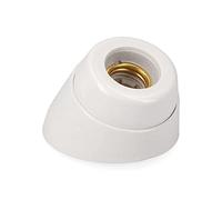 EDM R44044 Douille Zocalo incurvée en porcelaine rétractable, multicolore, E 27