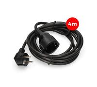 Edm Rallonge de tuyau 4 M Noir One Size / EU Plug Noir One Size