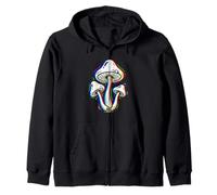 EDM Rave Outfits Festival Musique électronique Champignon Trippy Sweat à Capuche