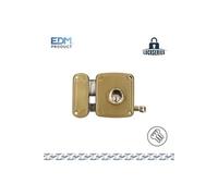 EDM Serrure Gauche 80 mm 3 clés incluses