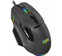 EDM Souris de jeu avec LED 07753 pour joueurs Noir 7200 dpi