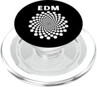 EDM Spiral Dots Rave Techno Electronic Optical Illusion PopSockets PopGrip pour MagSafe