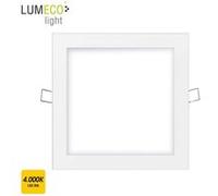 EDM Spot encastrable LED carré 20W 4000K 1500lm Blanc Lumeco 31584 Blanc G
