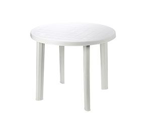 EDM Table ronde blanche 90 x 90 x 72 cm