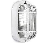 Applique IP54 ovale blanche E27 40 W 20 x 11,3 cm Mod. ovale Tarragona