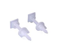 EDM Vis WC ABATTANT - Jeu de 4 Vis Hexagonales M8 pour Couvercle WC - Salle de Bain