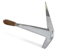 Edma 038155 Modèle Français, Droitier-Marteau forgé Main-Manche en Cuir-Tire-Clous-Poli
