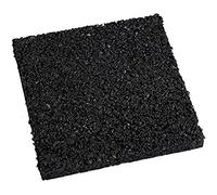 EDMA 187155 Tampon d'Isolation, 78mm x 78mm x 8mm, Lot de 24, Noir