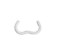 Edma AGRAFE OMEGA 20 - Galva plastifié blanc - x 200 pcs