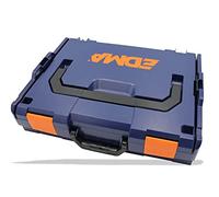 EDMA Edmabox Boîte de Rangement Compatible Sortimo et L-Boxx | Coffret en Plastique Empilable, Caisse Organiseur, 743006, Boîte à Outils Professionnel pour Travaux