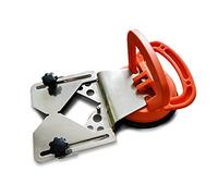 EDMA - Guide de Perçage Réglable pour Trépans avec Ventouse - Trous de Centrage Ø 6 à 84 mm - Localisateur d’Ouverture - Idéal pour Carreleur - 273955 - Outil de Travaux pour Professionnel