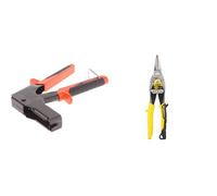 Edma ULTRA-FIX® - Pistolet d'expansion pour chevilles métalliques universelles & Stanley FATMAX Cisaille Aviation Tête Droite Acier Forgé Chromé Double Action de Pivot