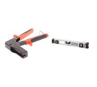 Edma ULTRA-FIX® - Pistolet d'expansion pour chevilles métalliques universelles & STANLEY FATMAX Niveau Magnétique 60 cm I-Beam - Aluminium Résistant et Léger - Antichocs