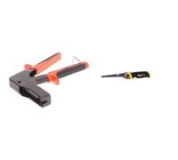 Edma ULTRA-FIX® - Pistolet d'expansion pour chevilles métalliques universelles & STANLEY FATMAX Scie pour Usage Général - Découpe du Plâtre - 8 Dents/Pouce - Denture Triple Biseaux