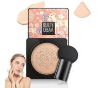 EdmEr Crème de beauté, crème CC à coussin d'air, correcteur hydratant, fond de teint à couverture complète longue durée, finition naturelle, blanc clair