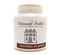 EDMOND FALLOT Moutarde en Grains Au Vin Blanc Pot en Grès 105 g