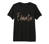 Edmonton Canada Design Vintage élégant T-Shirt Haut de Gamme