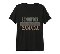 Edmonton Canada rétro T-Shirt Haut de Gamme