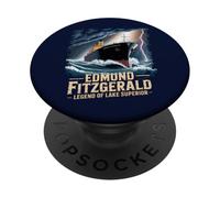 Edmund Fitzgerald La légende du lac Supérieur PopSockets PopGrip Adhésif