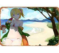 Edna, Tales of Zestiria, Tales of Game Poster vintage en étain pour décoration murale de bar, café, 30,5 x 20,3 cm