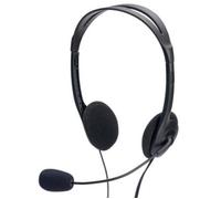 Ednet Headset With Volume Control - Micro-casque - sur-oreille - filaire