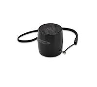Ednet Minimax Haut-Parleur avec LED/Microphone (V3.0 Bluetooth, 3 W, Jack 3,5 mm, USB) Noir