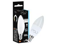 EDO, Ampoule BARI LED 6,5W CW, Bougie, E14, 6500K, 600lm, 220-240V, Non-dimmable led e14 6500K, blanc froid, ampoule e14, ampoule LED, 1 pièce, EDO777664