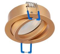 EDO Anneau Encastrable GU10 Ø74 mm Or - Cadre Spot Orientable en Aluminium pour Plafond - Spot Plafonnier OSMIN RING - Sans Douille ni Ampoule - Éclairage Intérieur Moderne