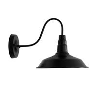 EDO Applique murale AKRON, 1 flamme, industrielle, vintage, rétro, éclairage intérieur, décoratif, lampe de salon en acier noir, lampe de chambre avec douille E27, EDO777184