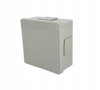 EDO Boîte de Dérivation IP55 Étanche 86x86x40 mm Grise, 4 Entrées - Sans Halogène - Boîte de Jonction avec Passe-câbles en Caoutchouc et Fermeture à Clip Intérieur et Extérieur