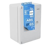 EDO Boîtier de Jonction Étanche de Distribution IP65 180x240x130 mm Gris